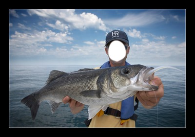 Tableau de pêche Fotomontage