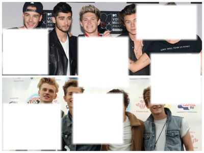 1D, The Vamps, 5Second Of Summer Photo frame effect