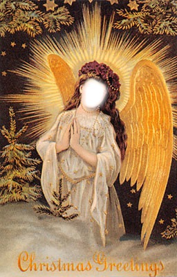 GOLDEN ANGEL Photo frame effect