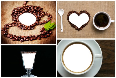 amor con aroma de cafe Fotomontagem