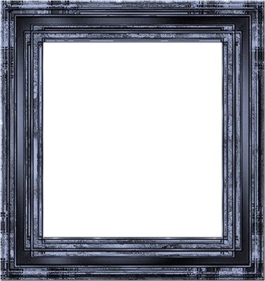 cadre carré bleu Fotomontaż
