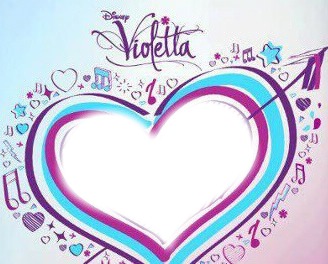 corazon violetta Фотомонтаж