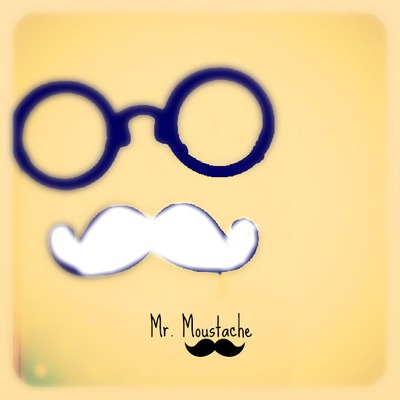 Mr moustache Montaje fotografico