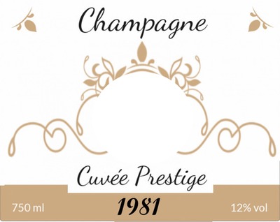 étiquette champagne