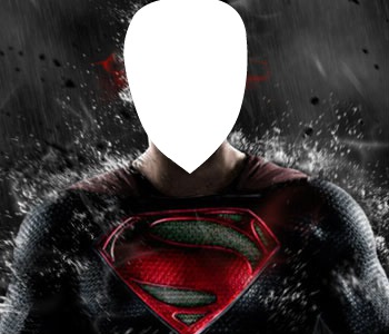 Superman man of steel 1 Photo frame effect