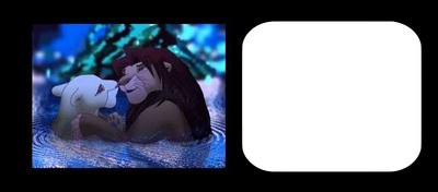 Lion king Nala and Simba Photo frame effect