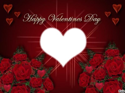 Happy valentine's day Photo frame effect