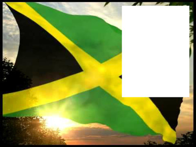Jamaica flag Photomontage
