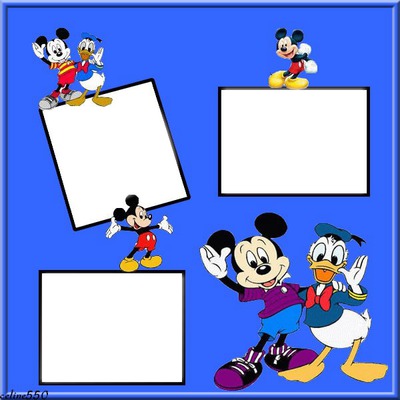 mickey et donald Photo frame effect
