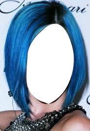 cabel azul Montaje fotografico