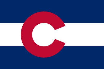 Colorado flag Montaje fotografico