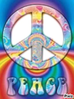 Peace and love Photomontage