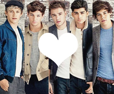One Direction/ Corazon Fotomontasje