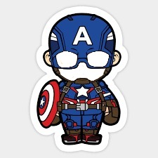 Chibi Captain America フォトモンタージュ