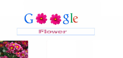 google flowers フォトモンタージュ