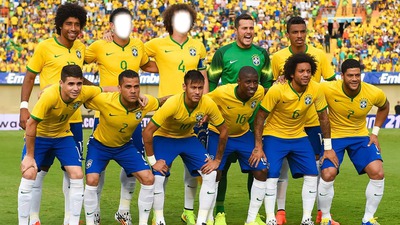 Équipe du brésil Photomontage