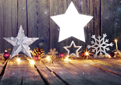Christmas Star Photomontage