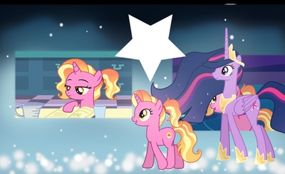 MLP Princess Twilight and Luster Dawn Montage photo