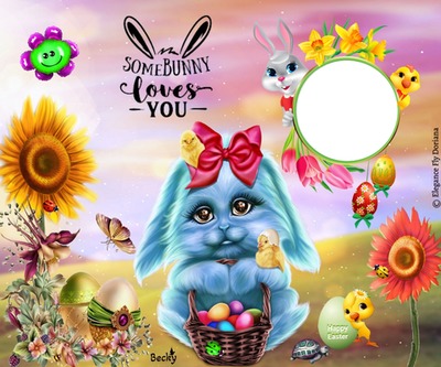some bunny loves you Fotomontažas