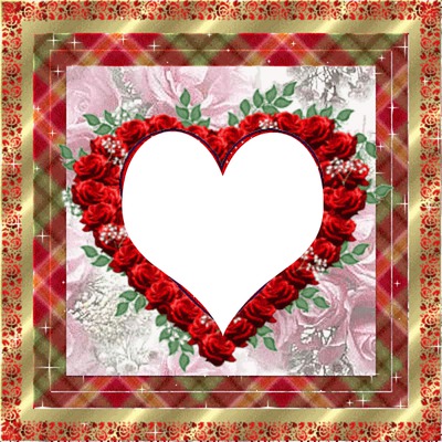 cadre coeur rouge Photomontage