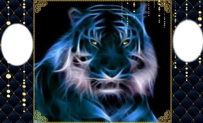 blue tiger bb Valokuvamontaasi