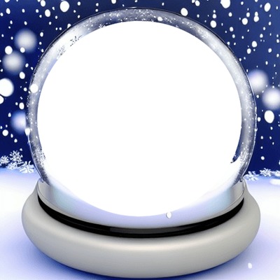 Boule de Noël Fotomontáž