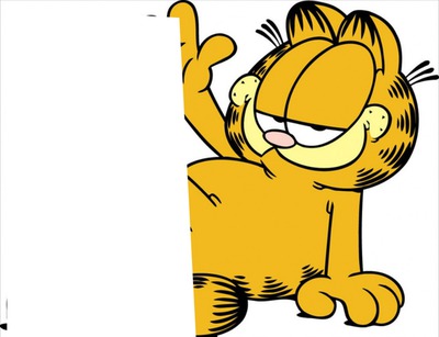 Garfield rectangle chat Montaje fotografico