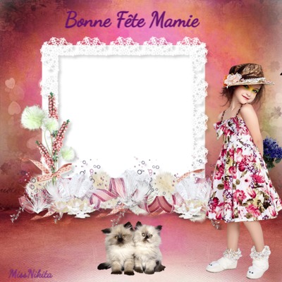 Bonne Fête MAMIE Фотомонтажа