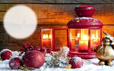 Lanterne de Noël Montaje fotografico