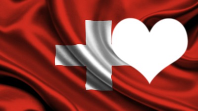 Switzerland flag Photomontage