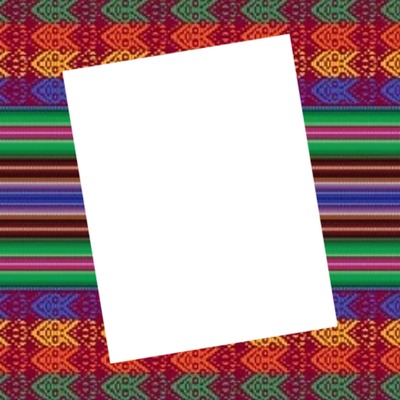 marco colorido, rectángulo inclinado, una foto Fotomontage