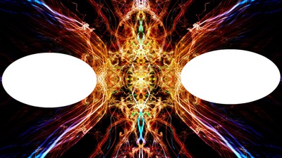 Fiery Kaleidoscope Photo frame effect