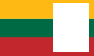 Lithuania flag Photo frame effect