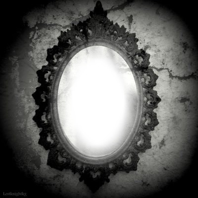 miroir baroque ovale Photomontage