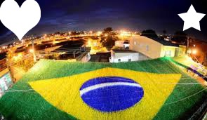 Brasil 2014 Photo frame effect