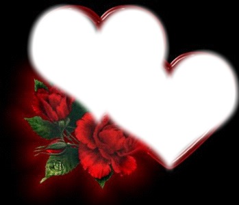 Coeur de roses Photomontage