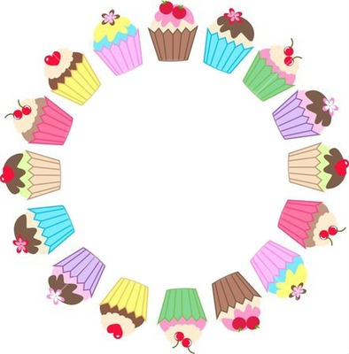 cupcakes Photo frame effect