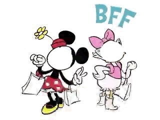 Minnie et Daisy フォトモンタージュ