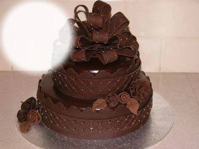 Gâteau au chocolat フォトモンタージュ