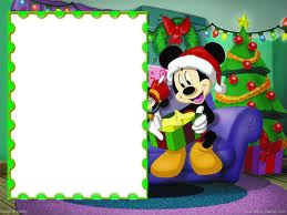 Natal com o mickey mouse Photo frame effect