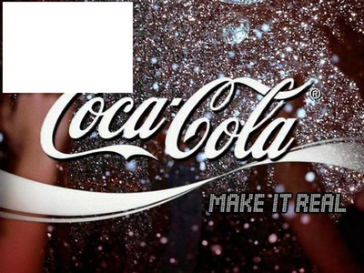 COCA COLA make it real Photo frame effect