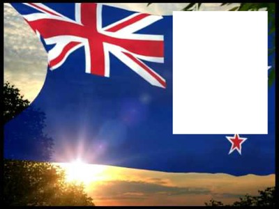 New Zealand Flag Fotomontage