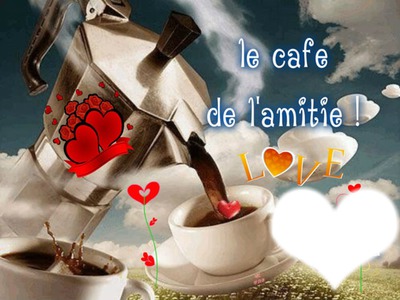 le cafe de l'amitie フォトモンタージュ