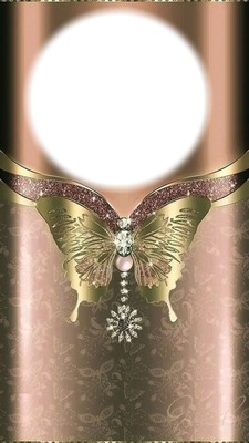 papillon d'or Fotomontaggio