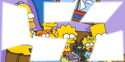 Família Simpsons Fotomontasje