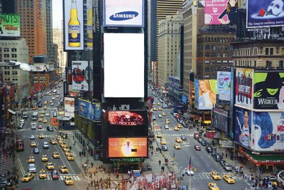 time square Photo frame effect