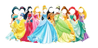 toi et tes amies êtes les nouvelles princesses Disney Fotomontaža