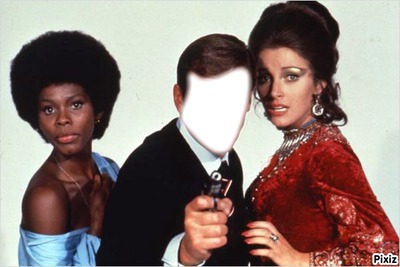 Visage 007 avec  Gloria Hendry, Jane Seymour. Photomontage