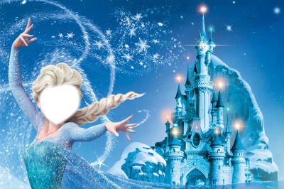 La  reine des neiges "Elsa" Fotomontáž