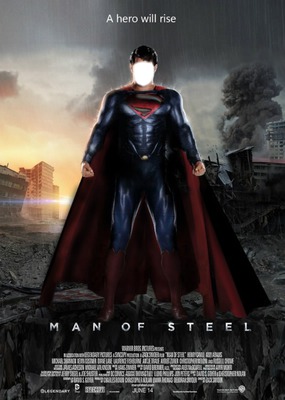 film man of steel Fotomontage
